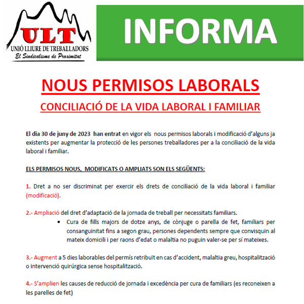 Permisos laborals